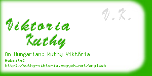 viktoria kuthy business card
