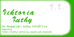 viktoria kuthy business card